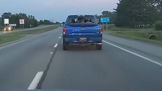 VIDEO: Monroe homicide suspects shoot at police during chase in Ohio