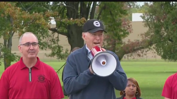 Biden tells UAW workers: 'Stick with it, you deserve a significant raise'