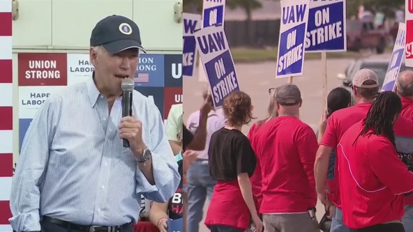 Major political forces clash in Michigan as UAW strike draws Biden in historic visit to picket line