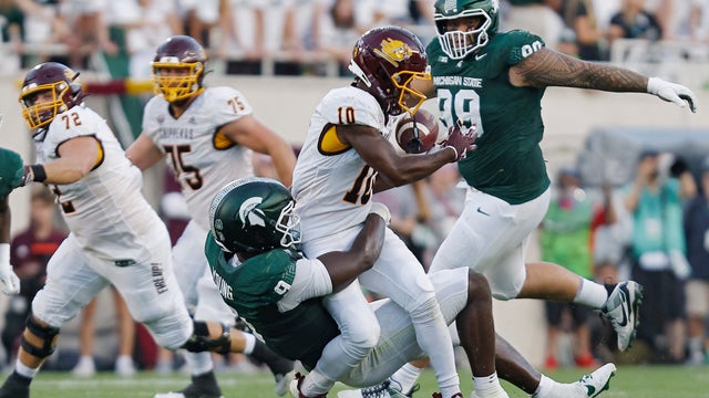 Kim leads Michigan State to 31-7 win over Central Michigan