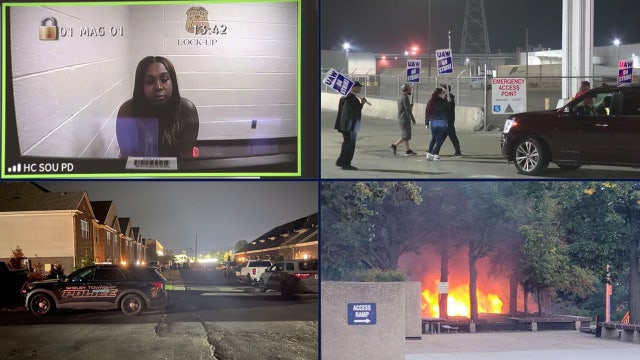 Suspect charged after woman found dead in road • Automakers announce layoffs • 3 flee condo shootout