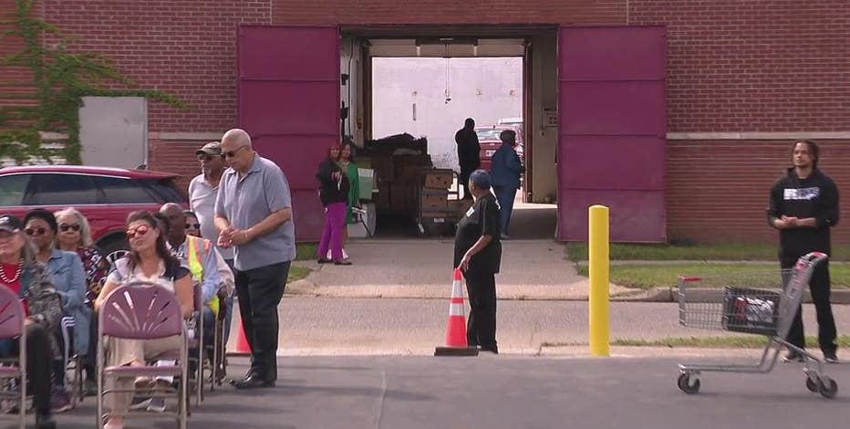 Detroit Lions Academy food pantry