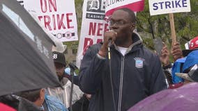 'You are worth it': Lt. Gov Gilchrist fires up striking workers at Detroit picketing march