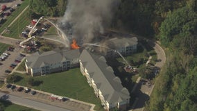 WATCH: Massive fire rips through Southgate senior apartment complex