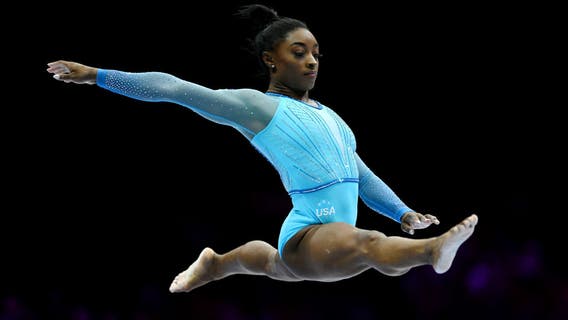 Simone Biles shines as US dominates world gymnastics championships in Belgium