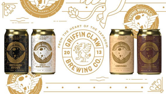 Griffin Claw releasing 4 varieties of Flying Buffalo bourbon barrel-aged stouts this weekend