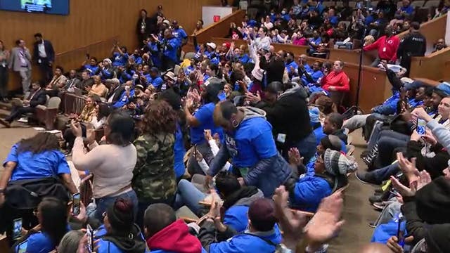 Casino workers swarm Detroit City Council amid strike against gaming centers