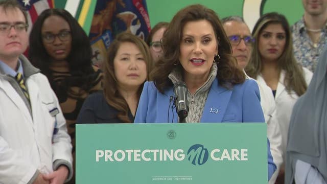 Whitmer visits WSU, announces legislation protecting Affordable Care Act in Michigan