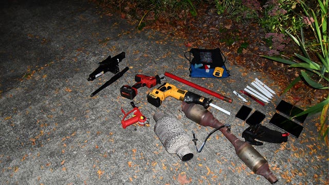 Catalytic converter thieves caught after Ann Arbor resident hears someone cutting metal