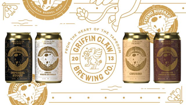 Griffin Claw releasing 4 varieties of Flying Buffalo bourbon barrel-aged stouts this weekend