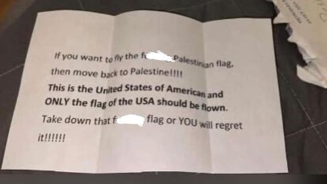 Threatening letters delivered to homes flying Palestinian flags in Dearborn