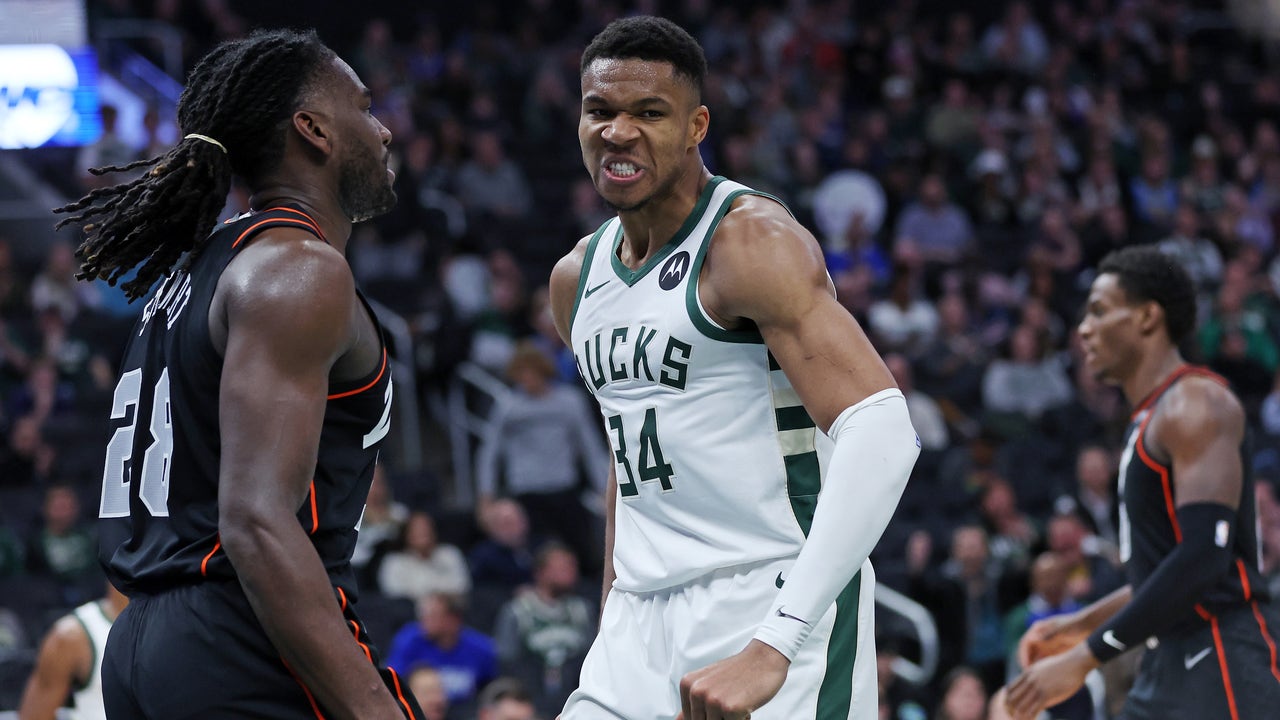 Damian Lillard scores 34 points as the Bucks beat Pistons 120-118; Giannis  ejected in 3rd period