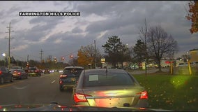 Retail fraud suspect arrested after striking 4 cars during Farmington Hills police chase