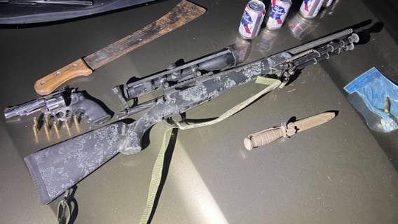 61-year-old Midland man, allegedly drunk driving, caught with guns, knives, open booze