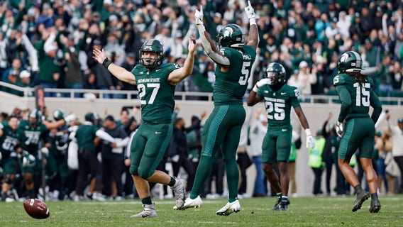 Michigan State snaps a six-game losing streak with a 20-17 win over Nebraska
