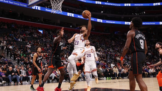 Kevin Durant scores season-high 41 points, Suns snap 3-game skid with 120-106 win over Pistons