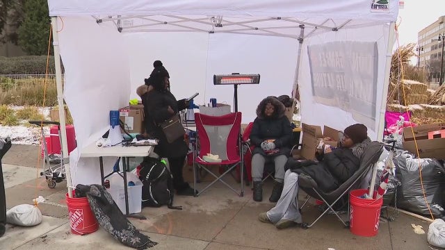 MGM workers continue striking in cold weather after voting down tentative agreement