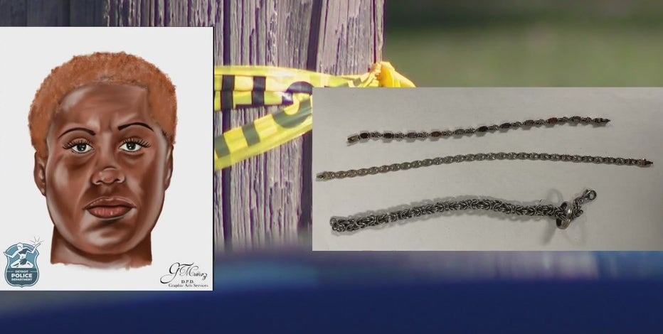 Unidentified woman found dead, wrapped up at intersection in Detroit