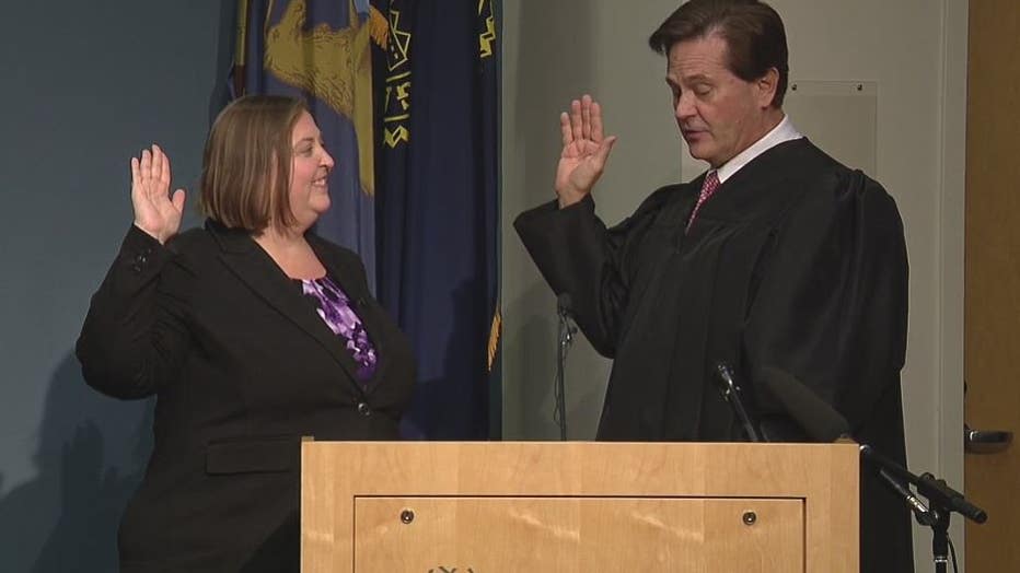 New Warren Mayor Lori Stone.
