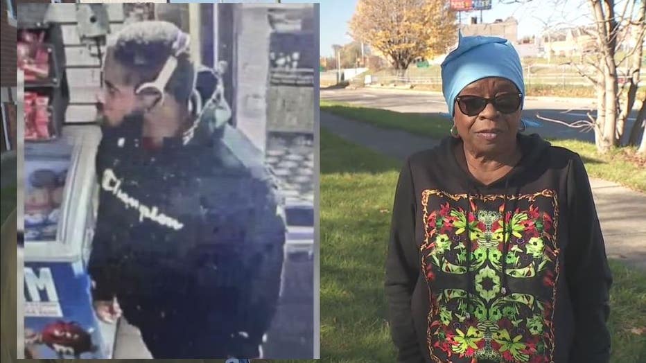 A Detroit stabbing suspect, left, and Colette Trent