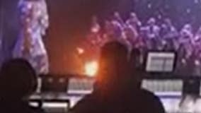 Performer catches fire at Northridge Christmas concert from freak accident