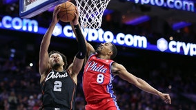 Joel Embiid scores 35 as the 76ers deal Pistons a franchise-record 22nd straight loss