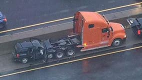 2 killed after their SUV hits semi-truck causing I-75 closure in Detroit at Clay