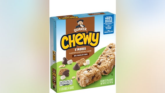 Dozens of Quaker granola bar, cereal varieties recalled over salmonella risk