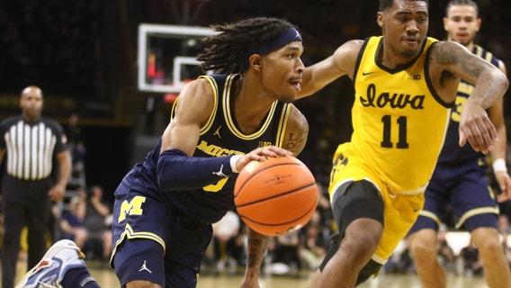 Tarris Reed Jr.'s 19 points leads Michigan’s hot 2nd half, Wolverines top Iowa 90-80