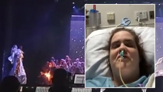 'I smelt the fire': Performer who caught fire at Northridge Christmas concert asked mom to go on without her