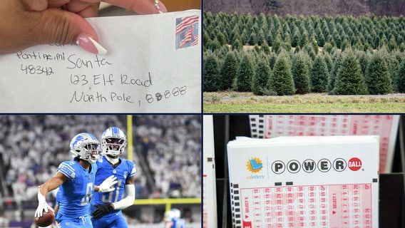 Woman fulfills wishes after receiving letter to Santa • How to dispose of Christmas trees • Lions fans rejoice