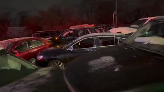 Telegraph pileup leaves dozens of vehicles damaged; road now open