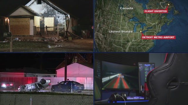 Man killed in fire • Flight to Detroit makes emergency landing • Driver fleeing police causes fatal crash
