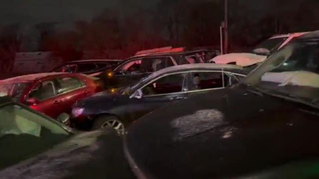 Telegraph pileup leaves dozens of vehicles damaged; road now open