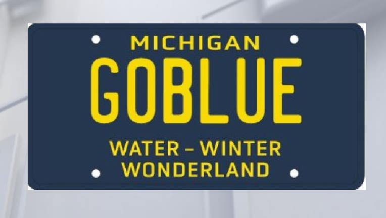 Photo art: Michigan SOS plate vanity plate availability lookup.