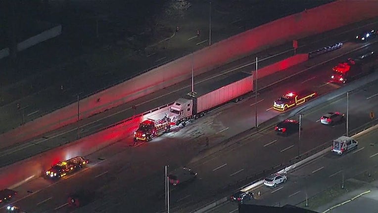 NB Lodge Freeway Reopens At 7 Mile After Fuel Spill Closed Road For ...