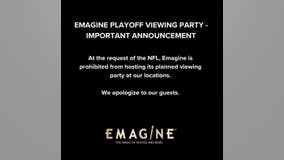 Emagine Theatres cancels Lions playoff game showing after NFL shuts it down