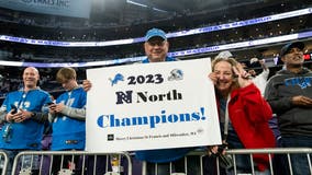 Lions to celebrate NFC North title Sunday vs. Vikings, urge fans to arrive early