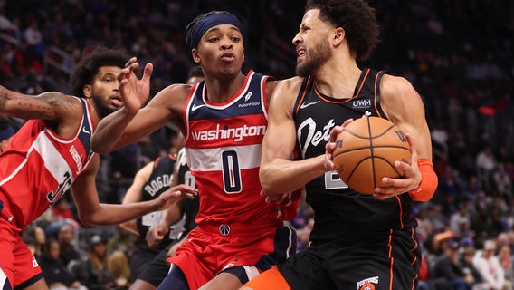 Kuzma, Poole lead Wizards to first win for Brian Keefe, 118-104 over Pistons