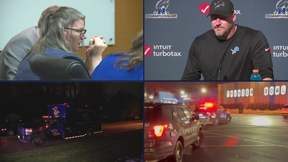 Texts revealed at Jennifer Crumbley's trial • Dan Campbell reacts to Lions loss • Canton death investigation