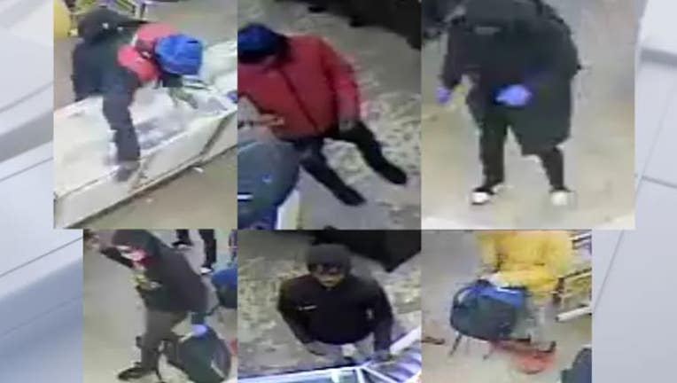 Security camera photos of the Dunham's break-in incident