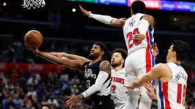 George and Leonard combine for 57 points in rallying Clippers past Pistons 112-106