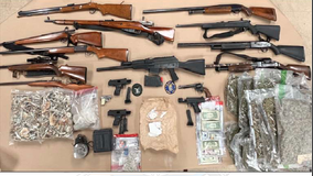 16 guns, 29 pounds of pot, and more drugs seized at Michigan residence