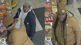 Detroit gas station thieves wanted for stealing $100+ worth of items