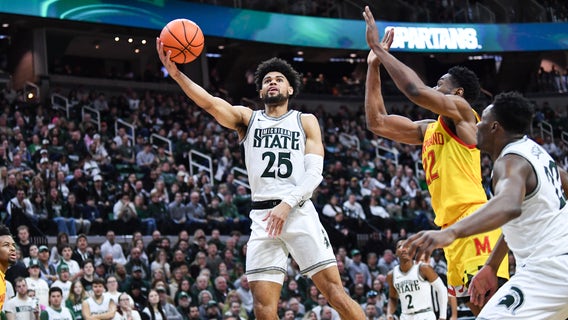 Walker, Hall help Michigan State fend off Maryland 63-54