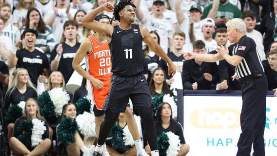 Hoggard scores 23, Michigan State bounces back to beat No. 10 Illinois 88-80