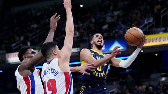 Tyrese Haliburton has 25 points and 13 assists in Pacers’ 129-115 victory over Pistons