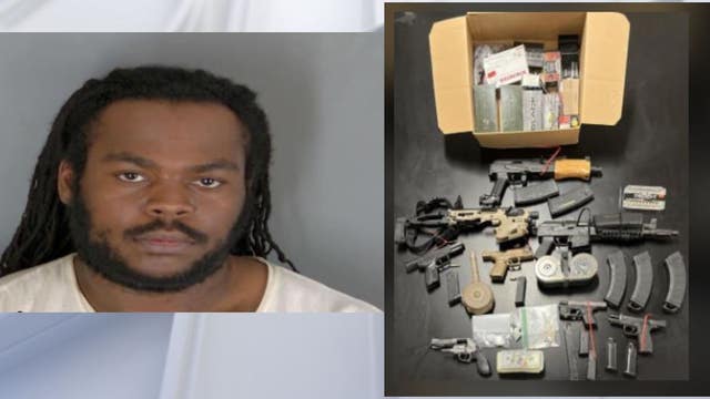 Eastpointe man arrested as 7 guns, crack, fentanyl are seized