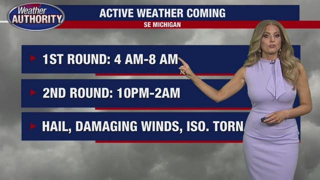 Severe storm risk Tuesday includes tornado risk, hail for Metro Detroit