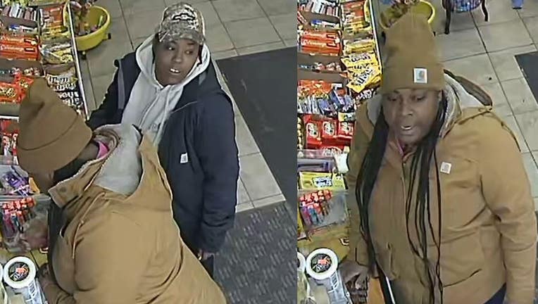 Detroit gas station thieves wanted for stealing $100+ worth of items